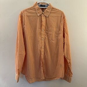 Tailor Vintage Orange Casual Button Down Shirt